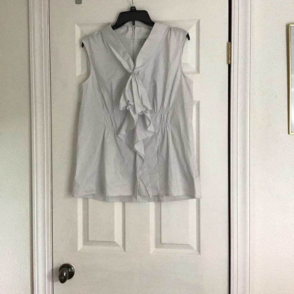 Worthington striped sleeveless blouse size XL